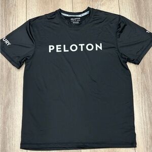 Peloton Black Short Sleeve Tee Athletic Performance